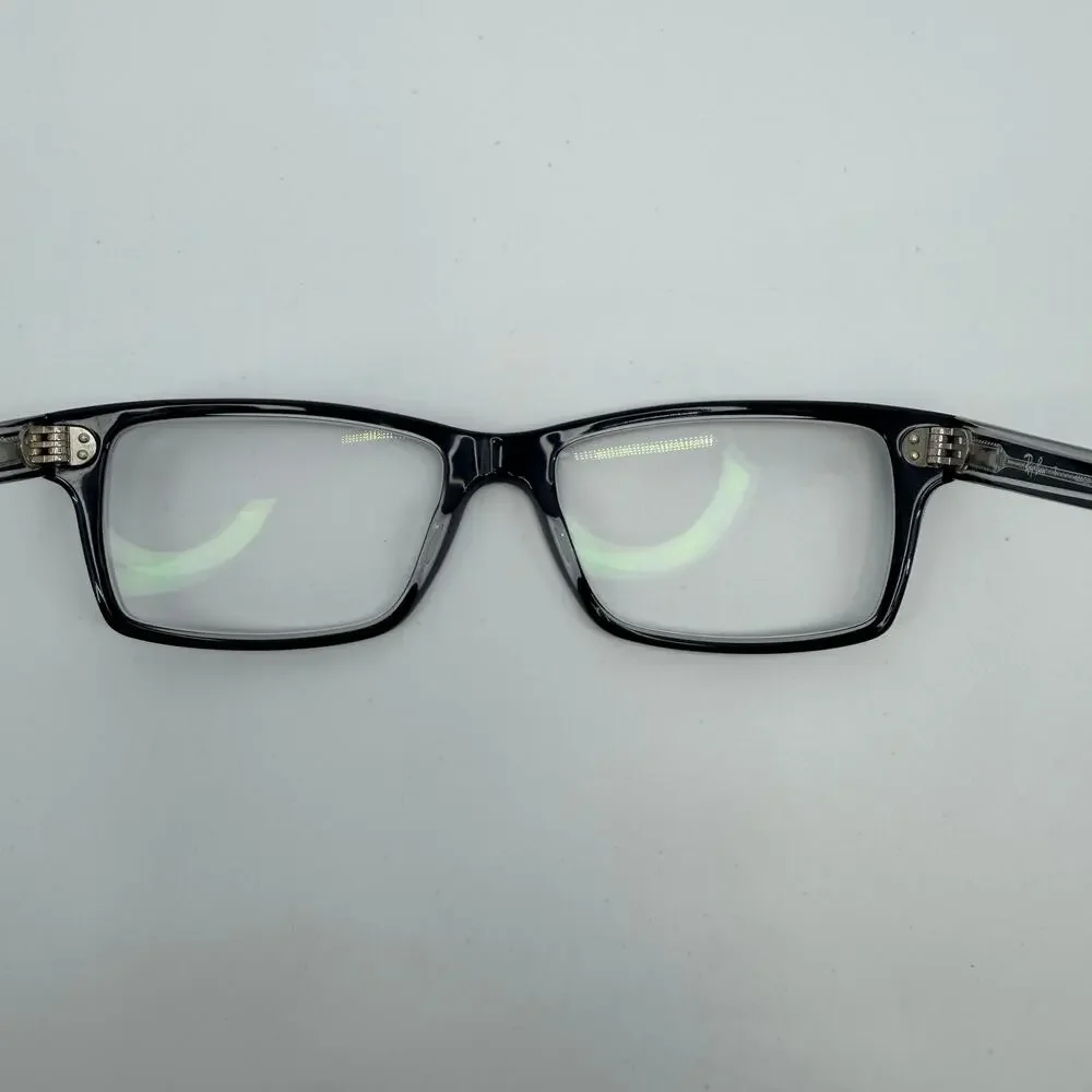 Ray Ban RB 5225 2034 Black on Transparent Rectangle Eyeglasses Frames 54-17-145